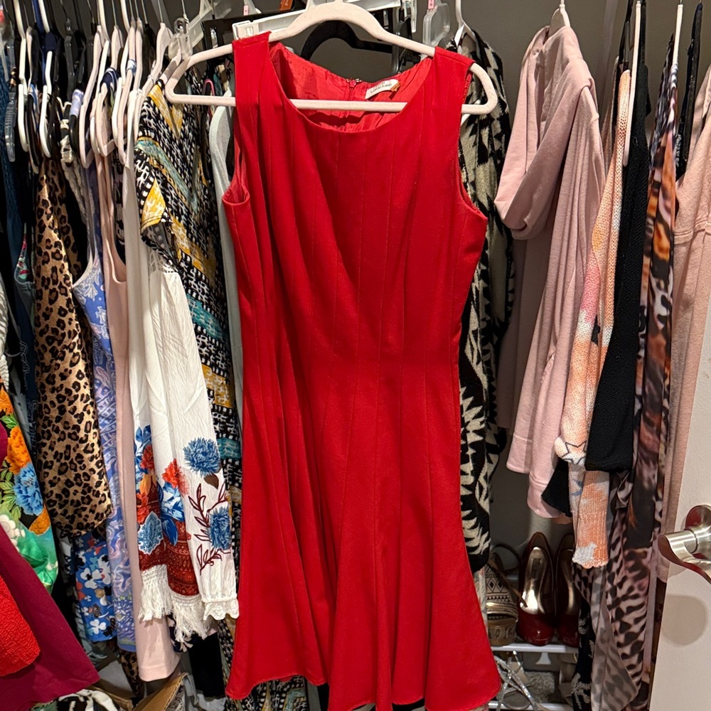Calvin Klein Vibrant Red Mini Dress